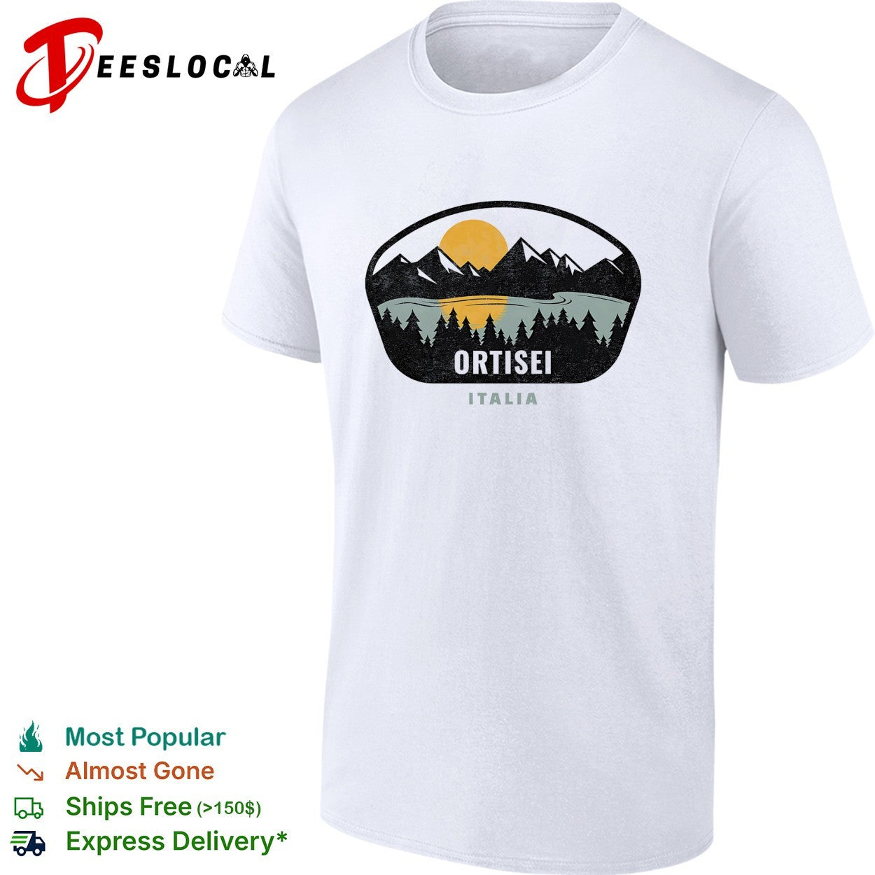 Ortisei Italia mountain shirt Unisex T-shirt, Sweatshirt, Hoodie, Long Sleeve Tee - T-Shirt, Sweatshirt, Hoodie