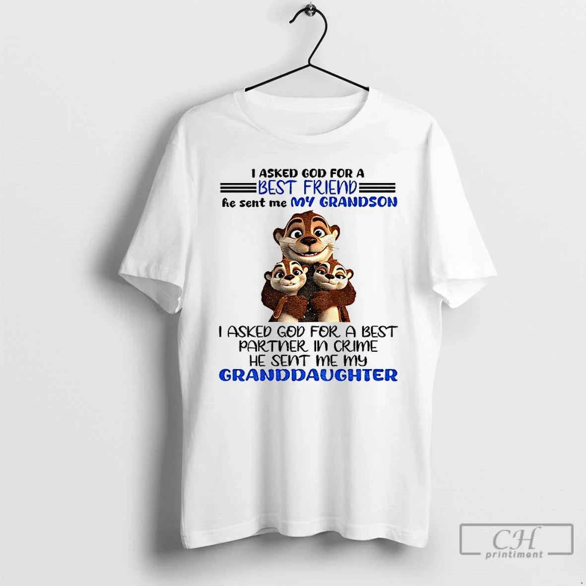 Otter I Asked God Best Friend He Sent Me My Grandson I Asked T-Shirts, Hoodie, Sweatshirt - T-Shirt, Sweatshirt, Hoodie