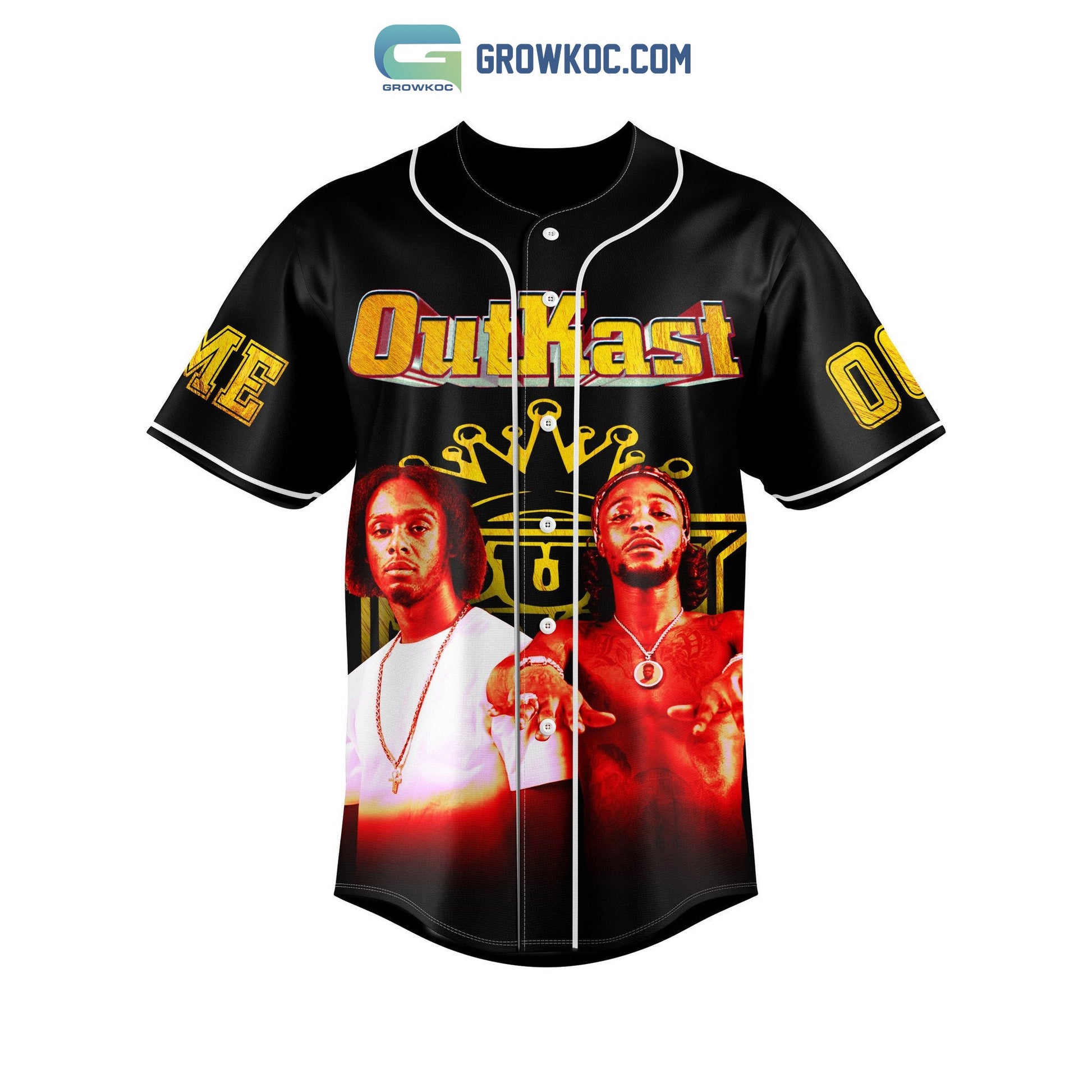 Outkast Hip Hop Band Personalized Baseball Jersey Unisex T-shirt, Sweatshirt, Hoodie, Long Sleeve Tee - T-Shirt, Sweatshirt, Hoodie