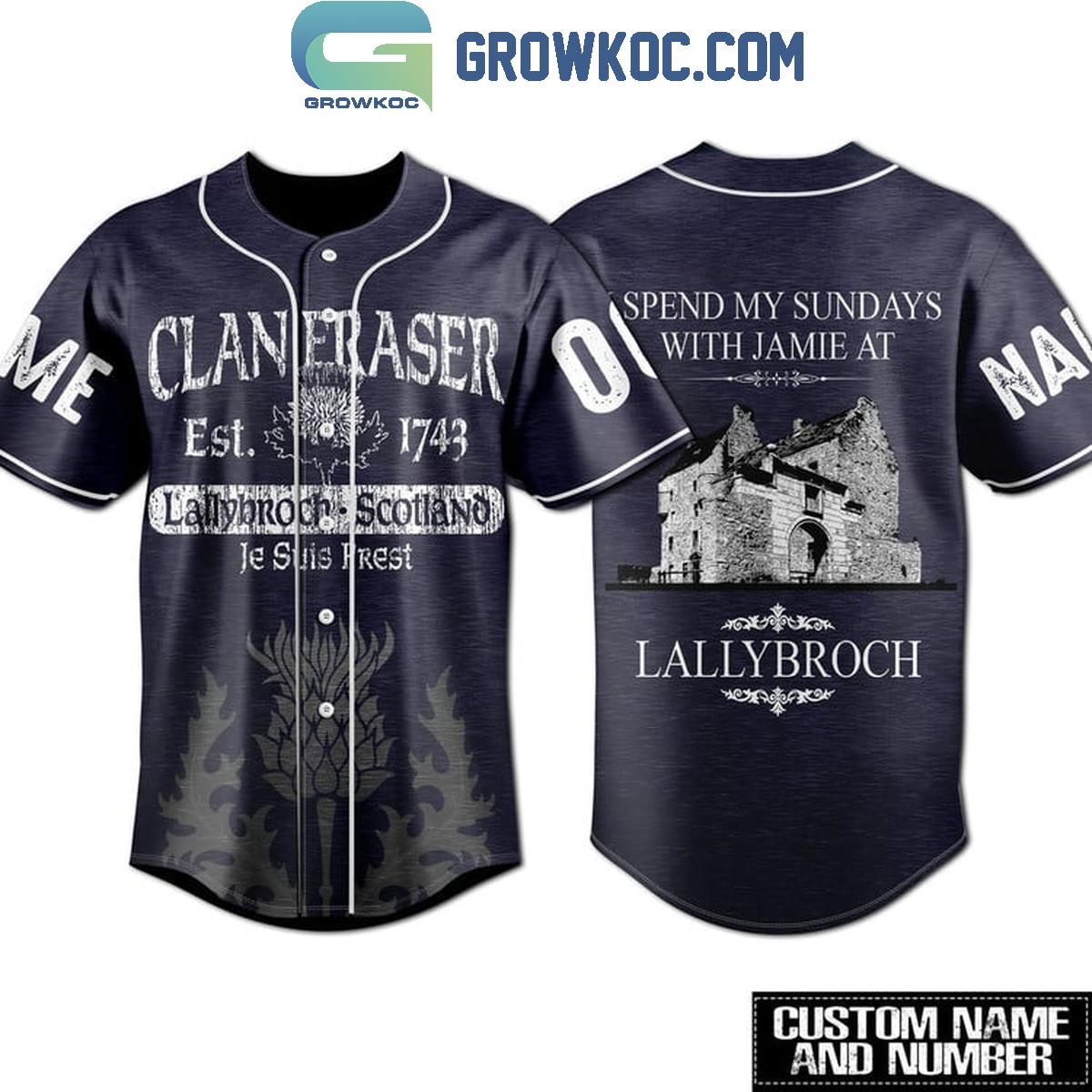Outlander Spend Sundays With Jamie At Lallybroch Personalized Baseball Jersey Unisex T-shirt, Sweatshirt, Hoodie, Long Sleeve Tee - T-Shirt, Sweatshirt, Hoodie