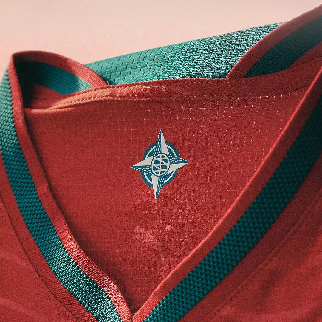 PUMA Portugal National Team 2026 Home Supporter Edition Long Sleeve Jersey Cristiano Ronaldo #7 Red sports jersey product view 3