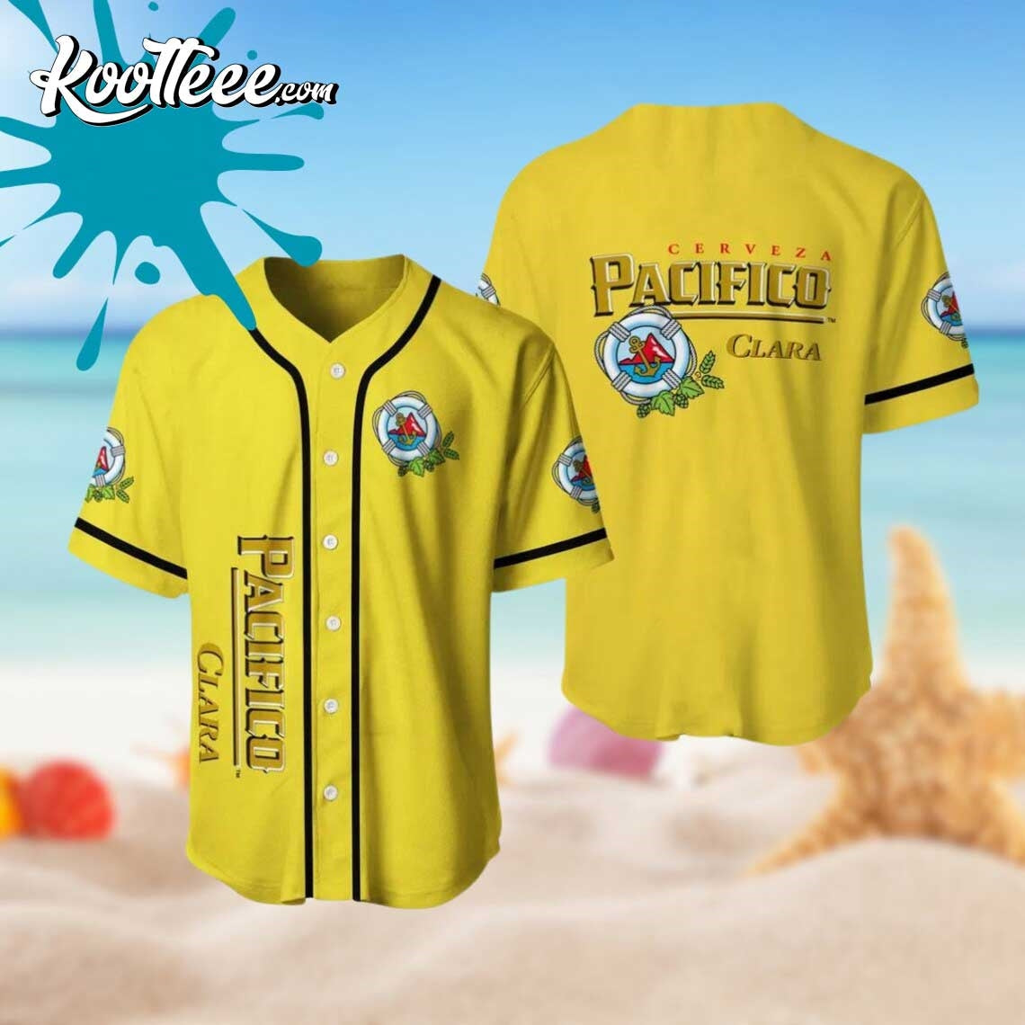 Pacifico Summer Beach Gift Baseball Jersey Unisex T-shirt, Sweatshirt, Hoodie, Long Sleeve Tee - T-Shirt, Sweatshirt, Hoodie