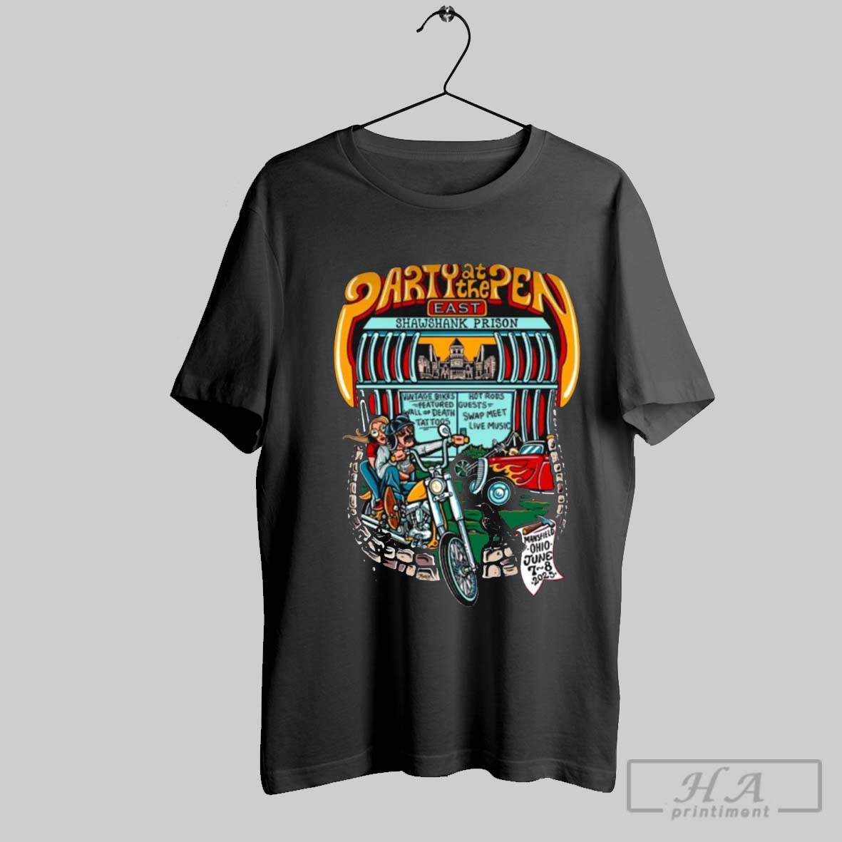 Party Pen East Shawshank Prison Vintage Bikes Hot Rods June 7 8 2025 Mansfield Ohio T-Shirts, Hoodie, Sweatshirt - T-Shirt, Sweatshirt, Hoodie