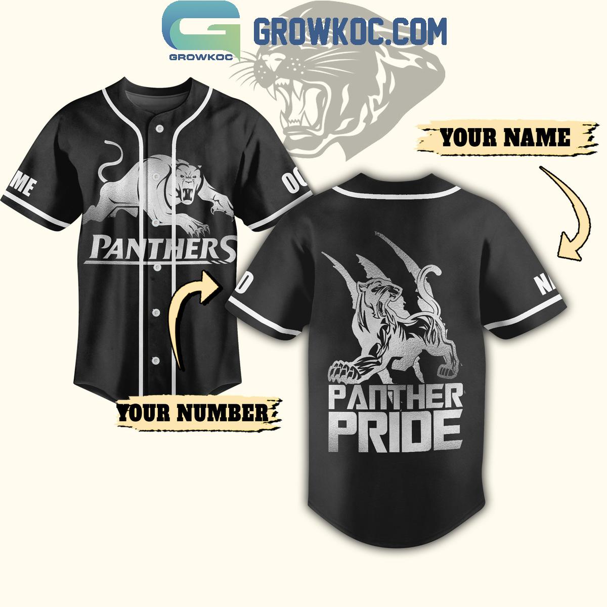 Penrith Panthers Rugby Panther Pride Personalized Baseball Jersey Unisex T-shirt, Sweatshirt, Hoodie, Long Sleeve Tee - T-Shirt, Sweatshirt, Hoodie