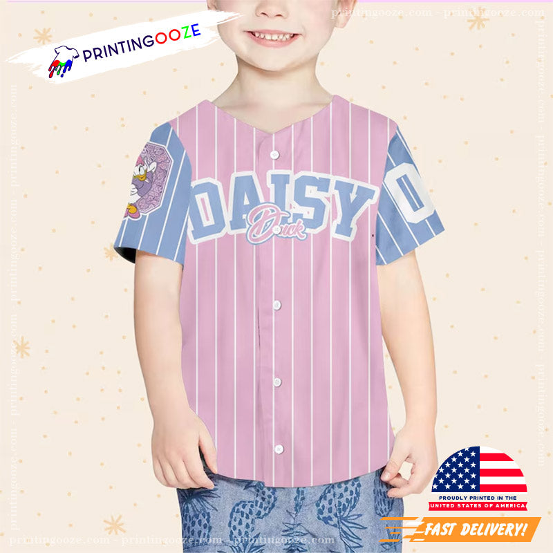 Personalize Custom Daisy Duck 1934 Baseball Jersey Unisex T-shirt, Sweatshirt, Hoodie, Long Sleeve Tee - T-Shirt, Sweatshirt, Hoodie