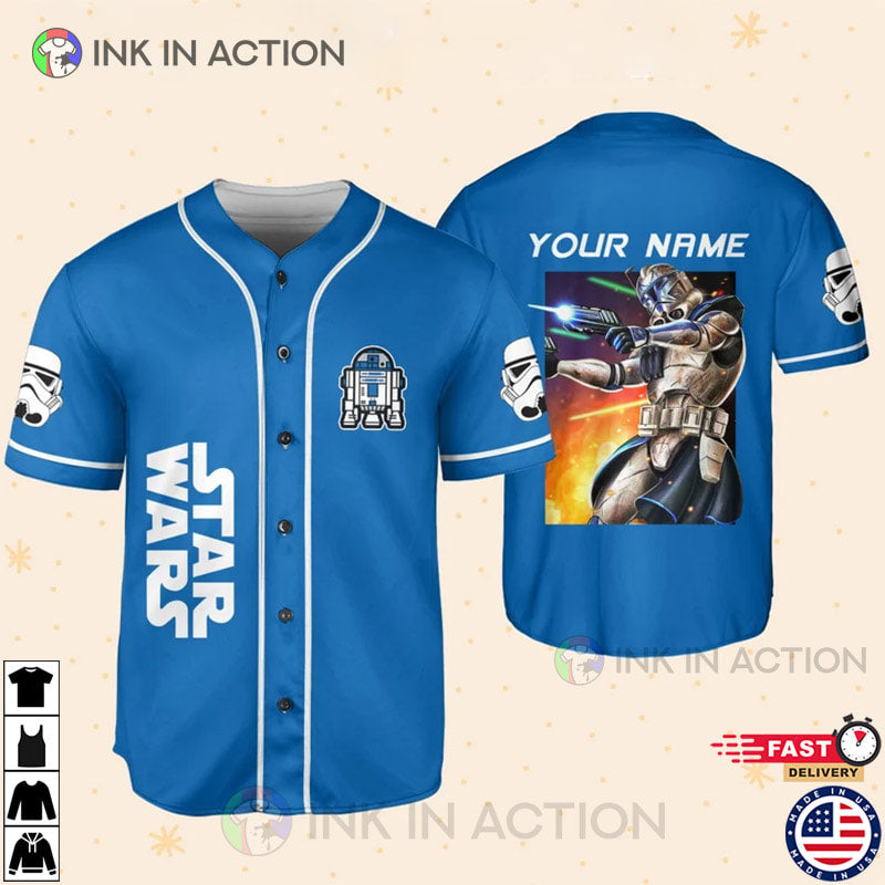 Personalize Starwar Baseball Jersey Unisex T-shirt, Sweatshirt, Hoodie, Long Sleeve Tee - T-Shirt, Sweatshirt, Hoodie