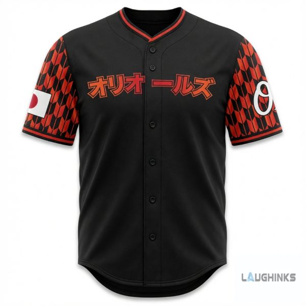 Personalized 2026 Orioles Japanese Heritage Night Baseball Jersey Giveaway Unisex T-shirt, Sweatshirt, Hoodie, Long Sleeve Tee - T-Shirt, Sweatshirt, Hoodie