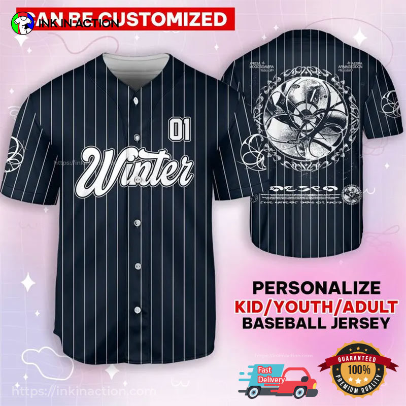 Personalized Aespa Armageddon Album Black Baseball Jersey Unisex T-shirt, Sweatshirt, Hoodie, Long Sleeve Tee - T-Shirt, Sweatshirt, Hoodie