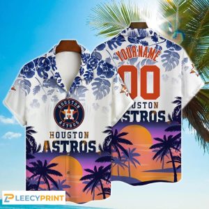 Personalized Astros Hawaiian Shirt Major League Baseball 3D Print Unisex T-shirt, Sweatshirt, Hoodie, Long Sleeve Tee - T-Shirt, Sweatshirt, Hoodie