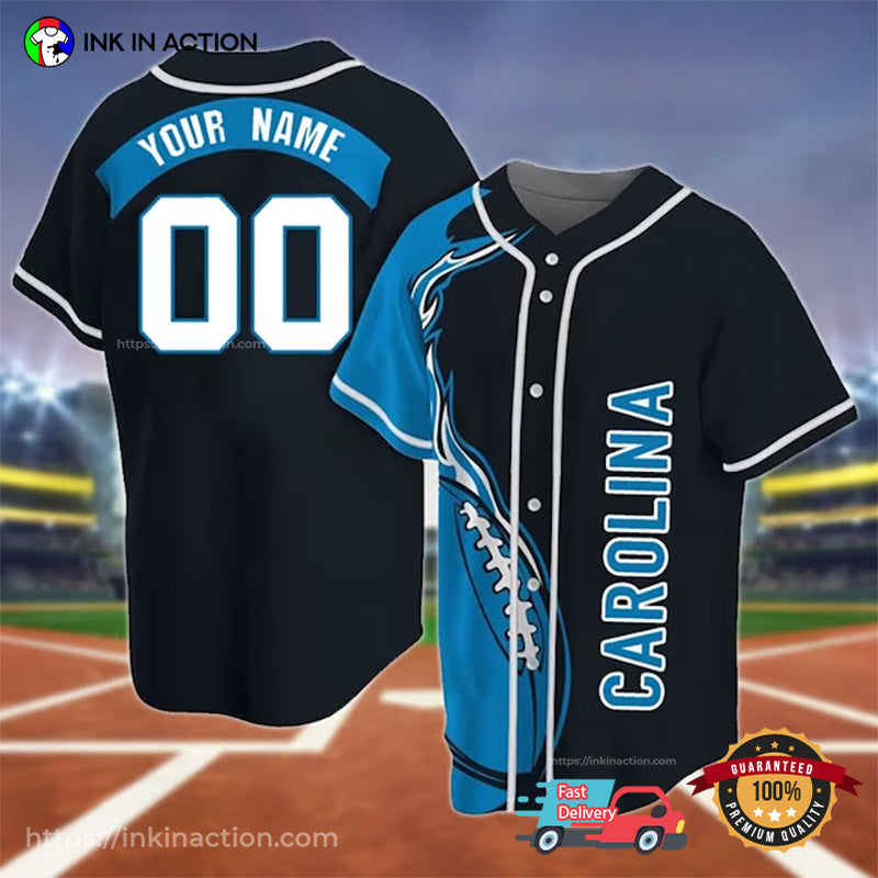 Personalized Carolina Football Cool Black Baseball Jersey Unisex T-shirt, Sweatshirt, Hoodie, Long Sleeve Tee - T-Shirt, Sweatshirt, Hoodie