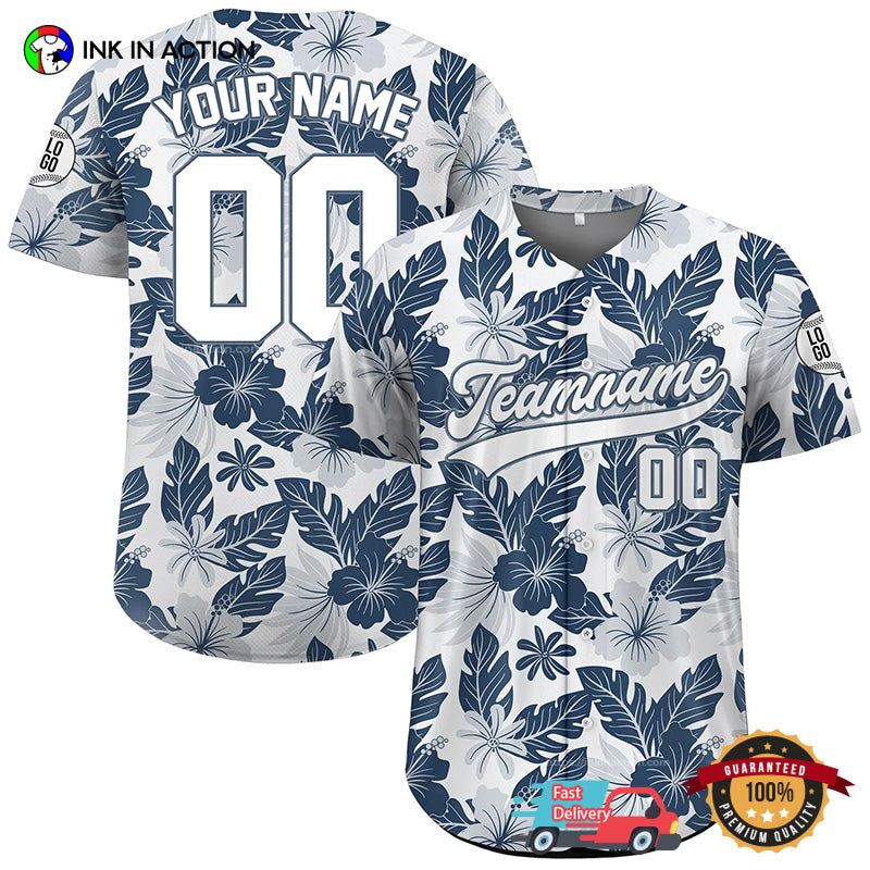 Personalized Hawaiian Summer Gift Baseball Jersey Unisex T-shirt, Sweatshirt, Hoodie, Long Sleeve Tee - T-Shirt, Sweatshirt, Hoodie