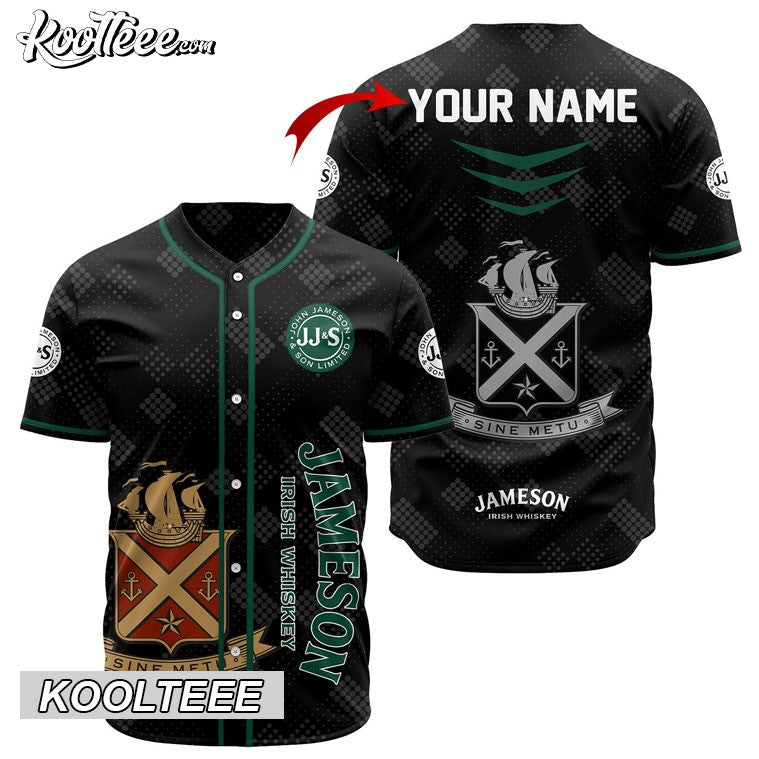 Personalized Jameson Black Baseball Jersey Unisex T-shirt, Sweatshirt, Hoodie, Long Sleeve Tee - T-Shirt, Sweatshirt, Hoodie