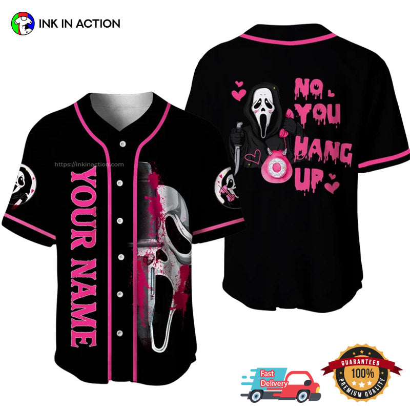 Personalized Killer Scream Horror Movie Funny Baseball Jersey Unisex T-shirt, Sweatshirt, Hoodie, Long Sleeve Tee - T-Shirt, Sweatshirt, Hoodie