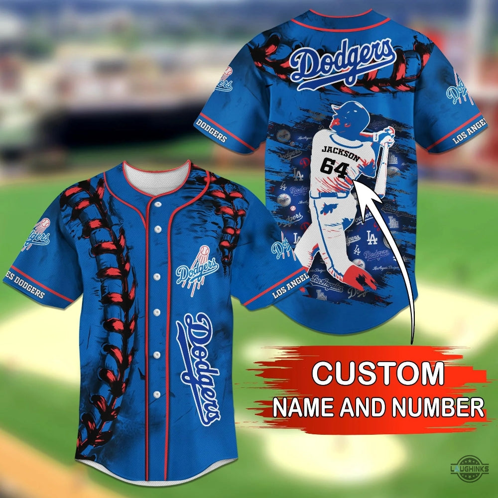 Personalized Los Angeles Dodgers Player Name And Number Baseball Jersey Shirts Dodgers 2024 All Over Printed Uniform Shirts Mlb Shop Gift For Shohei Ohtani Fans - T-Shirt, Sweatshirt, Hoodie
