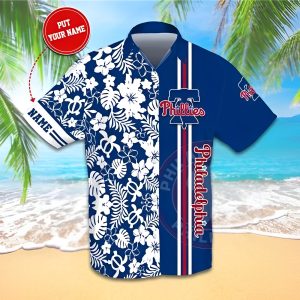 Personalized MLB Philadelphia Phillies Aloha Shirt - Phillies Hawaiian Shirt Unisex T-shirt, Sweatshirt, Hoodie, Long Sleeve Tee - T-Shirt, Sweatshirt, Hoodie