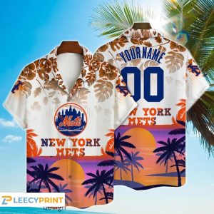 Personalized Major League Baseball 3D Print Cool Mets Hawaiian Shirt Unisex T-shirt, Sweatshirt, Hoodie, Long Sleeve Tee - T-Shirt, Sweatshirt, Hoodie