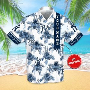 Personalized New York Yankees Hawaiian Shirts, Yankees Hawaiian Shirt Unisex T-shirt, Sweatshirt, Hoodie, Long Sleeve Tee - T-Shirt, Sweatshirt, Hoodie