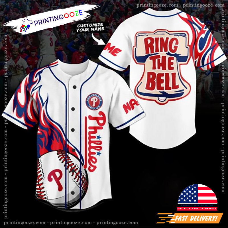 Personalized Philadelphia Phillies Ring The Bell Baseball Jersey Unisex T-shirt, Sweatshirt, Hoodie, Long Sleeve Tee - T-Shirt, Sweatshirt, Hoodie