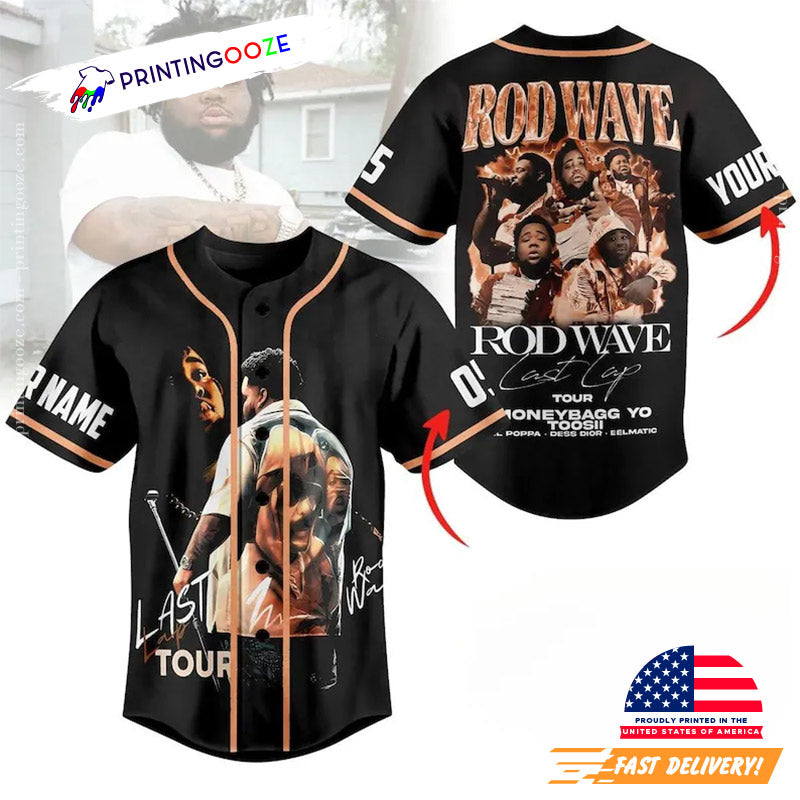 Personalized Rod Wave Last Lap Baseball Jersey Unisex T-shirt, Sweatshirt, Hoodie, Long Sleeve Tee - T-Shirt, Sweatshirt, Hoodie