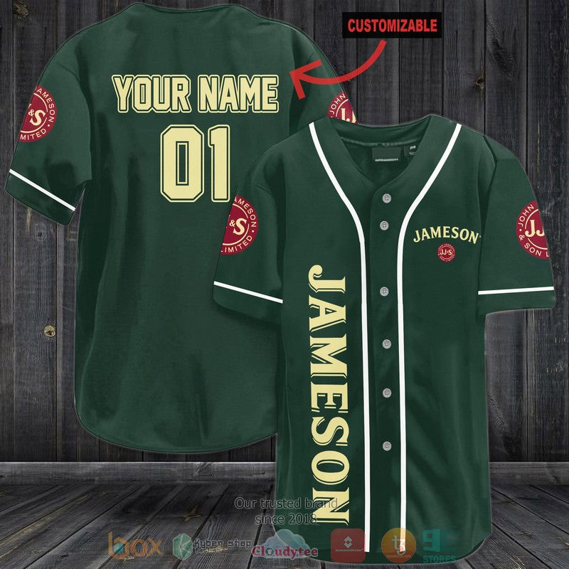 Personalized Jamson custom dark green Baseball shirt Unisex T-shirt, Sweatshirt, Hoodie, Long Sleeve Tee - T-Shirt, Sweatshirt, Hoodie