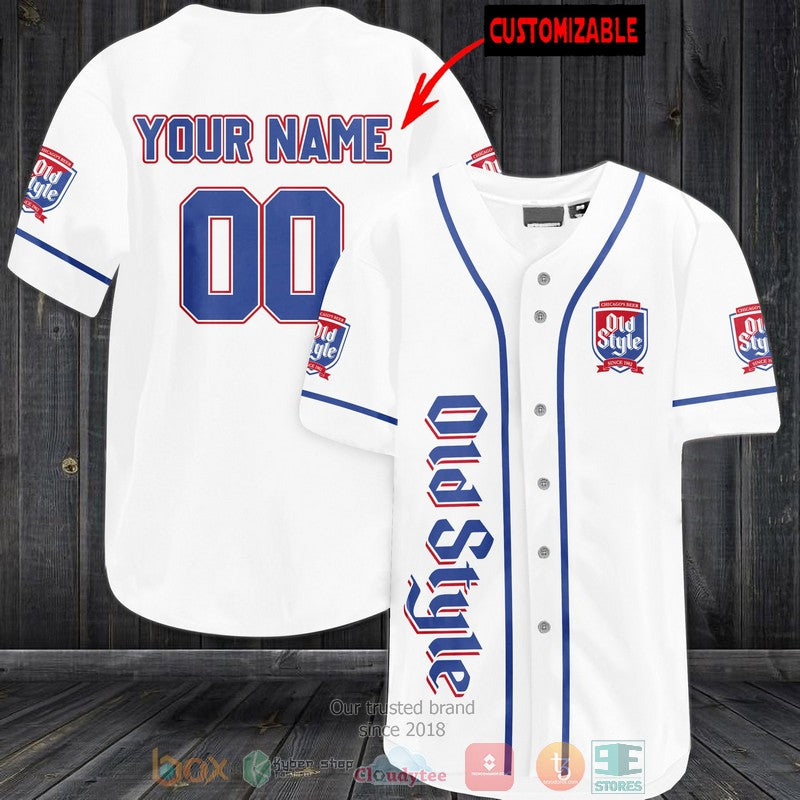 Personalized Old Style custom white Baseball shirt Unisex T-shirt, Sweatshirt, Hoodie, Long Sleeve Tee - T-Shirt, Sweatshirt, Hoodie
