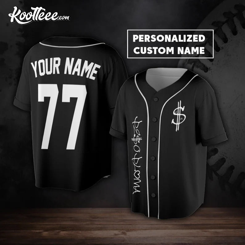 Peso Pluma Merch Custom Name Baseball Jersey Unisex T-shirt, Sweatshirt, Hoodie, Long Sleeve Tee - T-Shirt, Sweatshirt, Hoodie