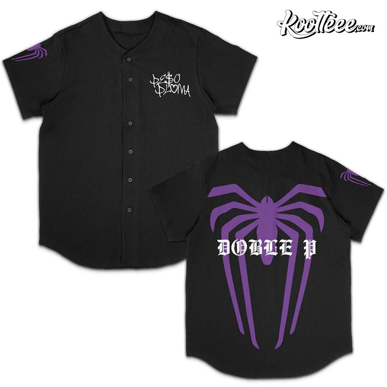 Peso Pluma Spider Baseball Jersey Unisex T-shirt, Sweatshirt, Hoodie, Long Sleeve Tee - T-Shirt, Sweatshirt, Hoodie