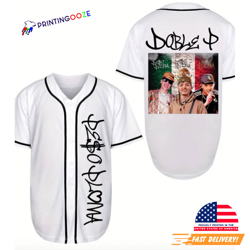 Peso Pluma Doble P Tour 2024 Baseball Jersey Unisex T-shirt, Sweatshirt, Hoodie, Long Sleeve Tee - T-Shirt, Sweatshirt, Hoodie