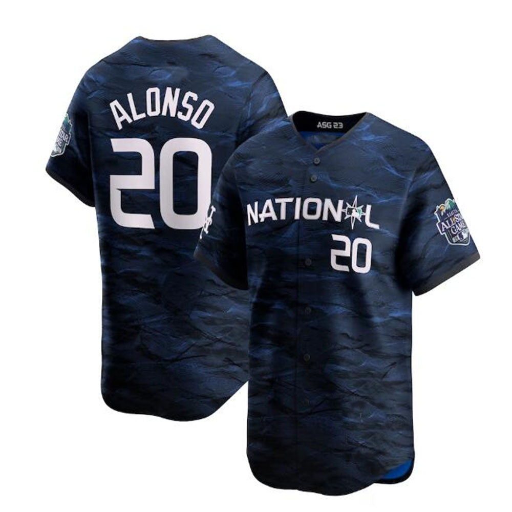 #20 Pete Alonso National League 2023 All-Star Game Limited Player Jersey - Royal Baseball Jerseys baseball jersey product view 1