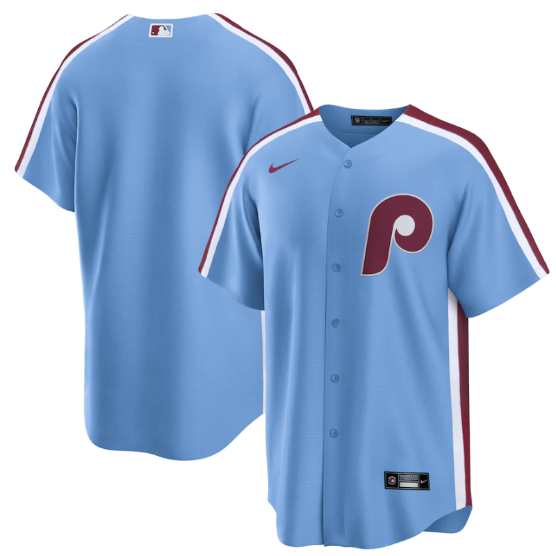 Philadelphia Phillies Team Light Blue Alternate Team customized Shirt Unisex baseball jersey product view 1