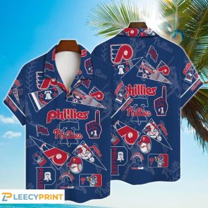 Philadelphia Phillies MLB Baseball Print Hawaiian Shirt - Phillies Hawaiian Shirt Unisex T-shirt, Sweatshirt, Hoodie, Long Sleeve Tee - T-Shirt, Sweatshirt, Hoodie