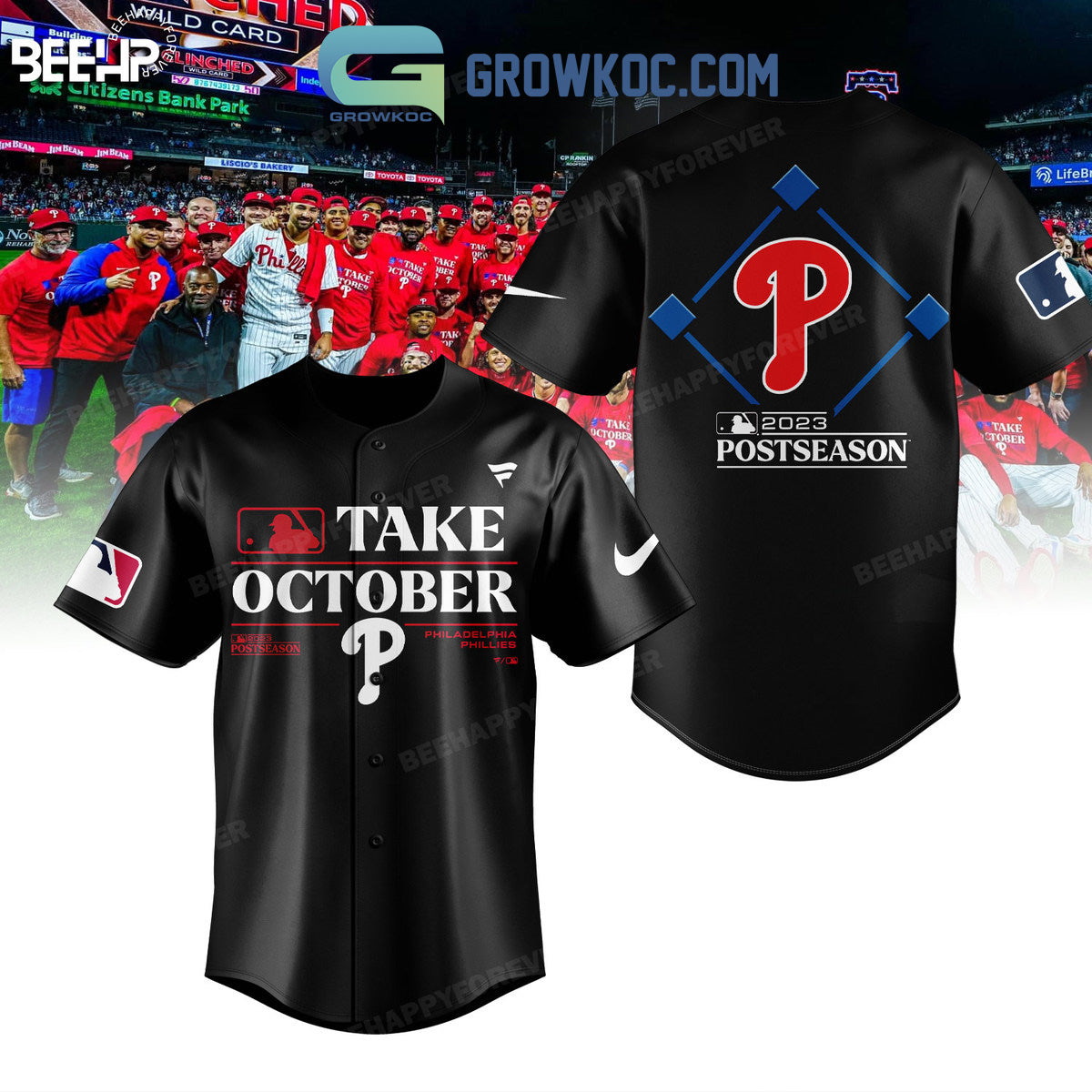 Philadelphia Phillies Take October 2023 Post Season Baseball Jersey Unisex T-shirt, Sweatshirt, Hoodie, Long Sleeve Tee - T-Shirt, Sweatshirt, Hoodie