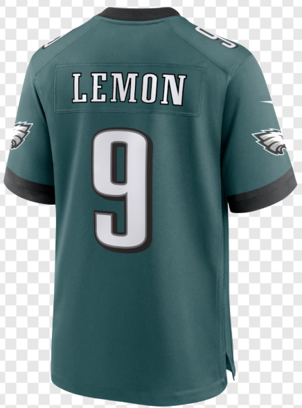 P.Eagles #9 Makai Lemon Green 2026 Draft First Round Pick No. 20 Team Game Jersey football jersey product view 1