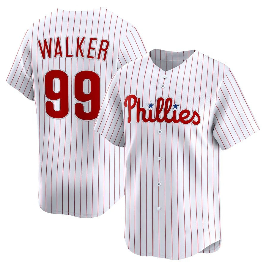 Philadelphia Phillies #99 Taijuan Walker Home Limited Player Jersey - White Stitched Baseball Jersey baseball jersey product view 1