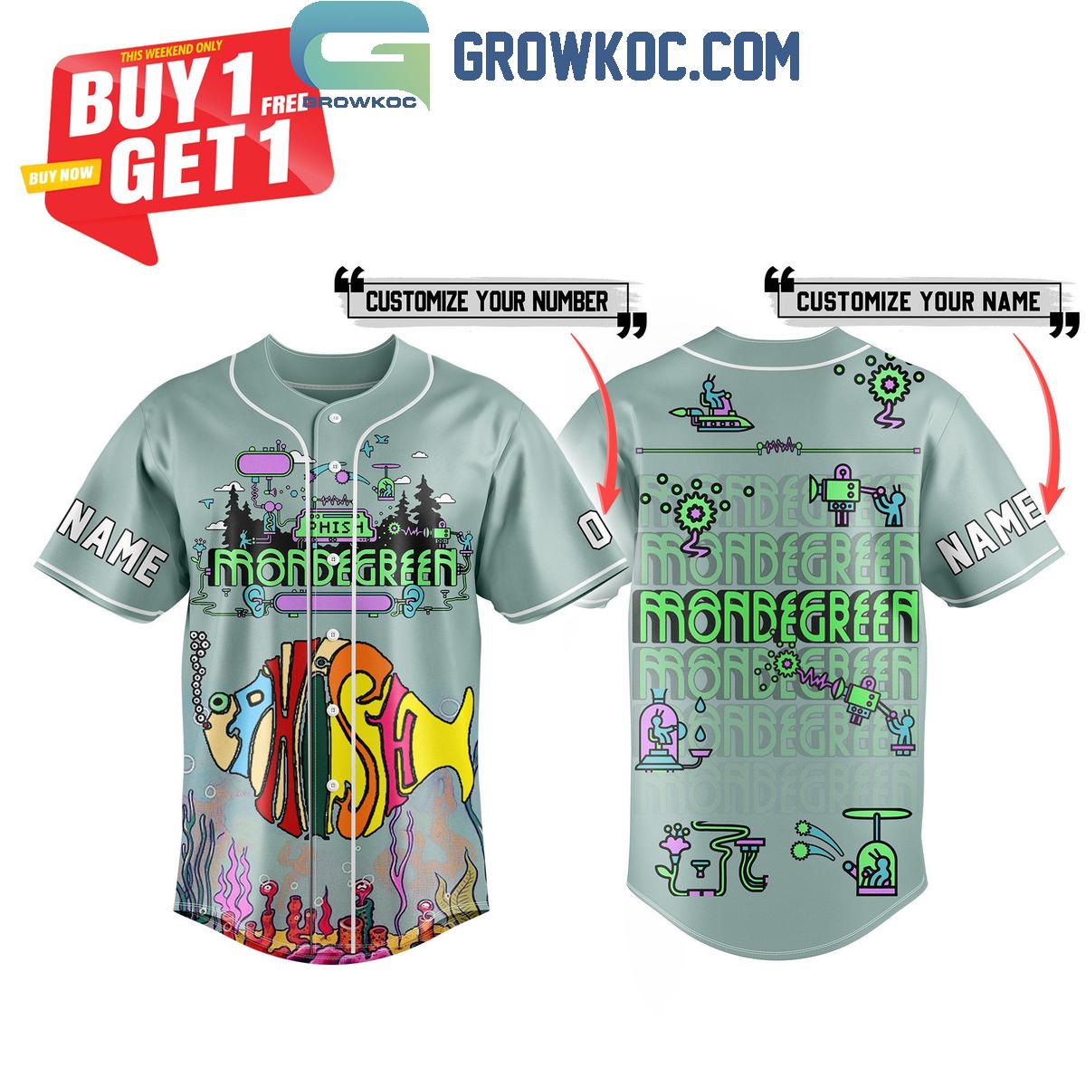 Phish Mondegreen Song Fan Personalized Baseball Jersey Unisex T-shirt, Sweatshirt, Hoodie, Long Sleeve Tee - T-Shirt, Sweatshirt, Hoodie