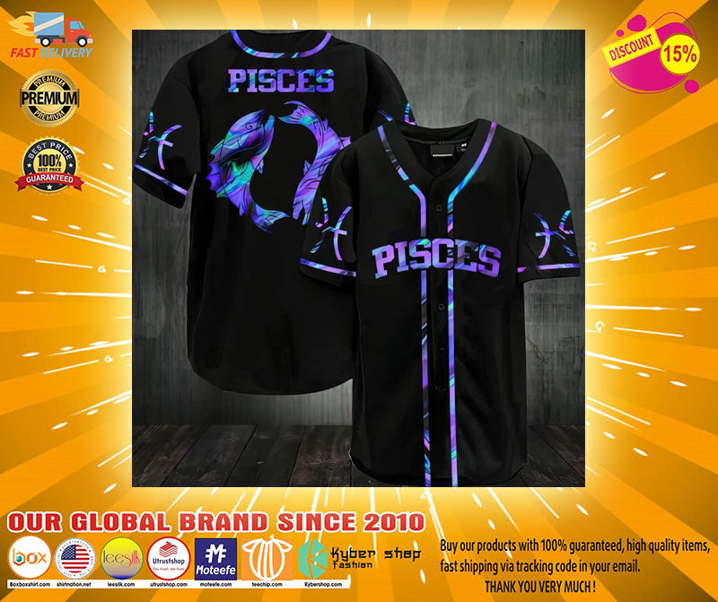 Pisces Baseball Jersey Unisex T-shirt, Sweatshirt, Hoodie, Long Sleeve Tee - T-Shirt, Sweatshirt, Hoodie