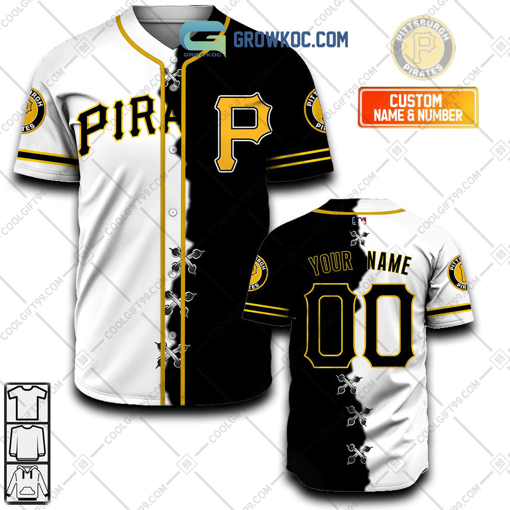 Pittsburgh Pirates MLB Personalized Mix Baseball Jersey Unisex T-shirt, Sweatshirt, Hoodie, Long Sleeve Tee - T-Shirt, Sweatshirt, Hoodie