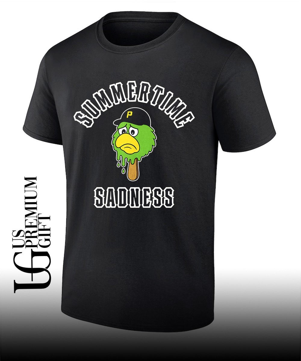 Pittsburgh Pirates Mascot Summertime Sadness Ice Cream Pop shirt Unisex T-shirt, Sweatshirt, Hoodie, Long Sleeve Tee - T-Shirt, Sweatshirt, Hoodie