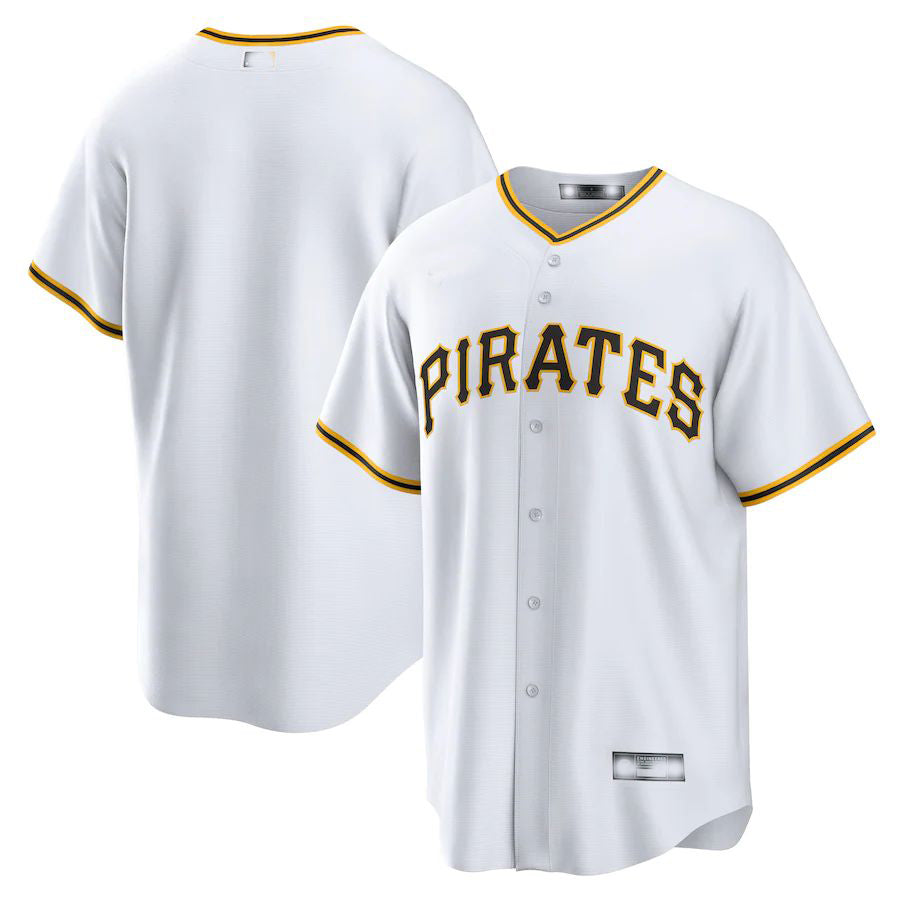 Pittsburgh Pirates White Home Blank Replica Jersey Baseball Jerseys baseball jersey product view 1
