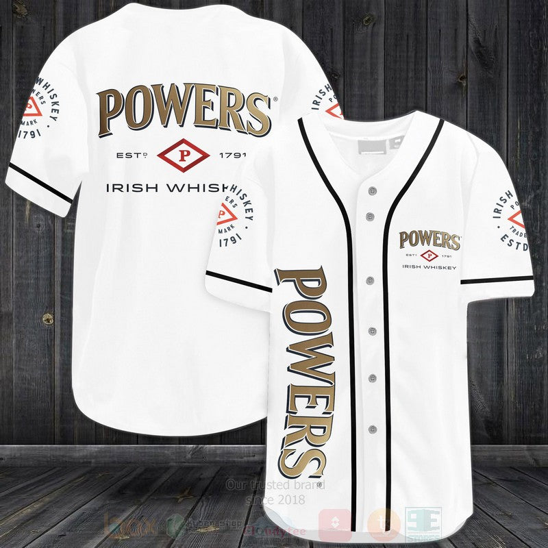 FASHION Powers Irish Whiskey Baseball Jerseys Botton Shirt Unisex T-shirt, Sweatshirt, Hoodie, Long Sleeve Tee - T-Shirt, Sweatshirt, Hoodie