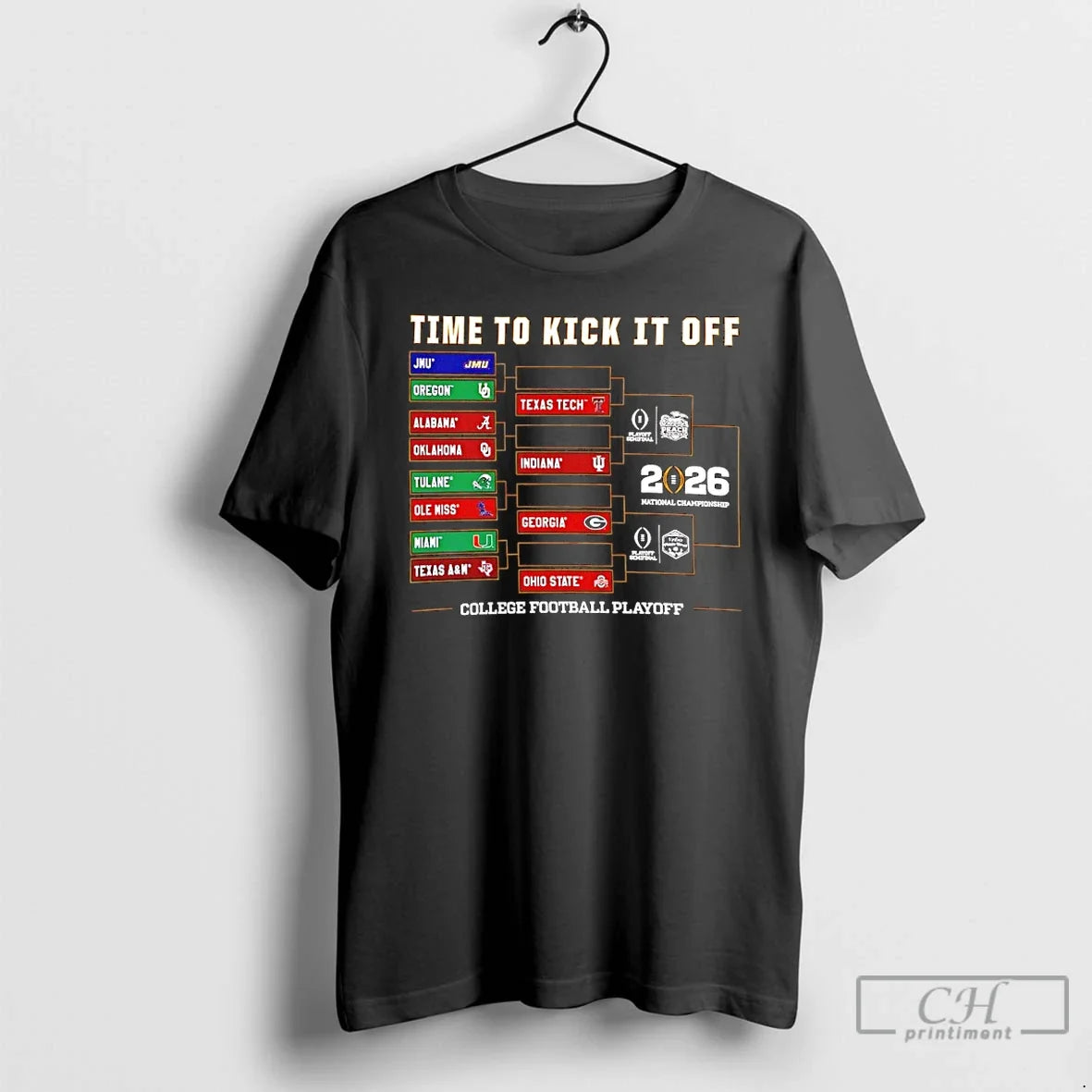2025 26 College Football Playoff Timje Kick Off Bracket T-Shirts, Hoodie, Sweatshirt - T-Shirt, Sweatshirt, Hoodie