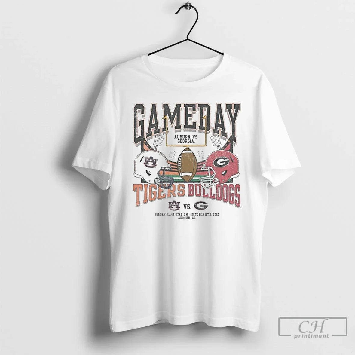 2025 Gameday Football Auburn Tigers Vs Georgia Bulldogs T-Shirts, Hoodie, Sweatshirt - T-Shirt, Sweatshirt, Hoodie