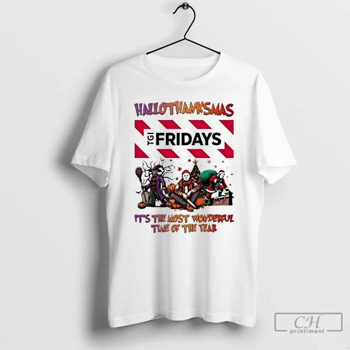 2025 Tgi Fridays Logo Hallothanksmas Horror Film Most Time T-Shirts, Hoodie, Sweatshirt - T-Shirt, Sweatshirt, Hoodie