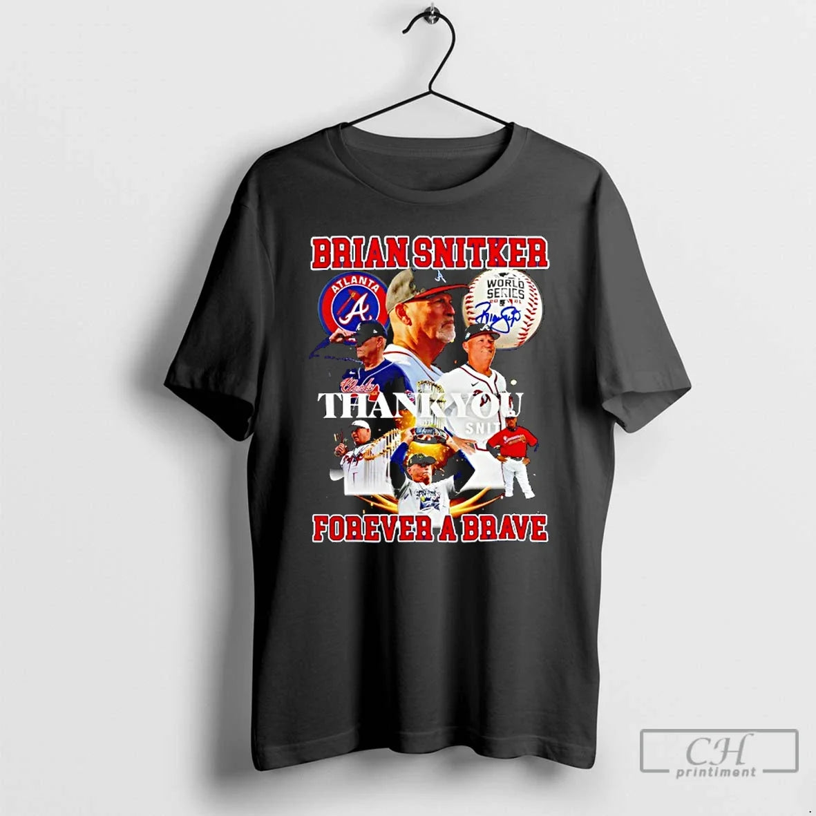 Atlanta Braves Brian Snitker Thank You Forever Brave Signature T-Shirts, Hoodie, Sweatshirt - T-Shirt, Sweatshirt, Hoodie