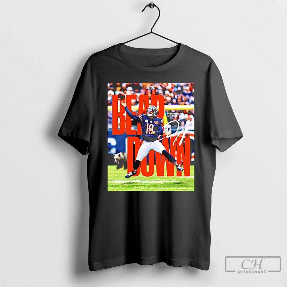 Bear Down Caleb Williams Divisional Round 2026 Signature T-Shirts, Hoodie, Sweatshirt - T-Shirt, Sweatshirt, Hoodie