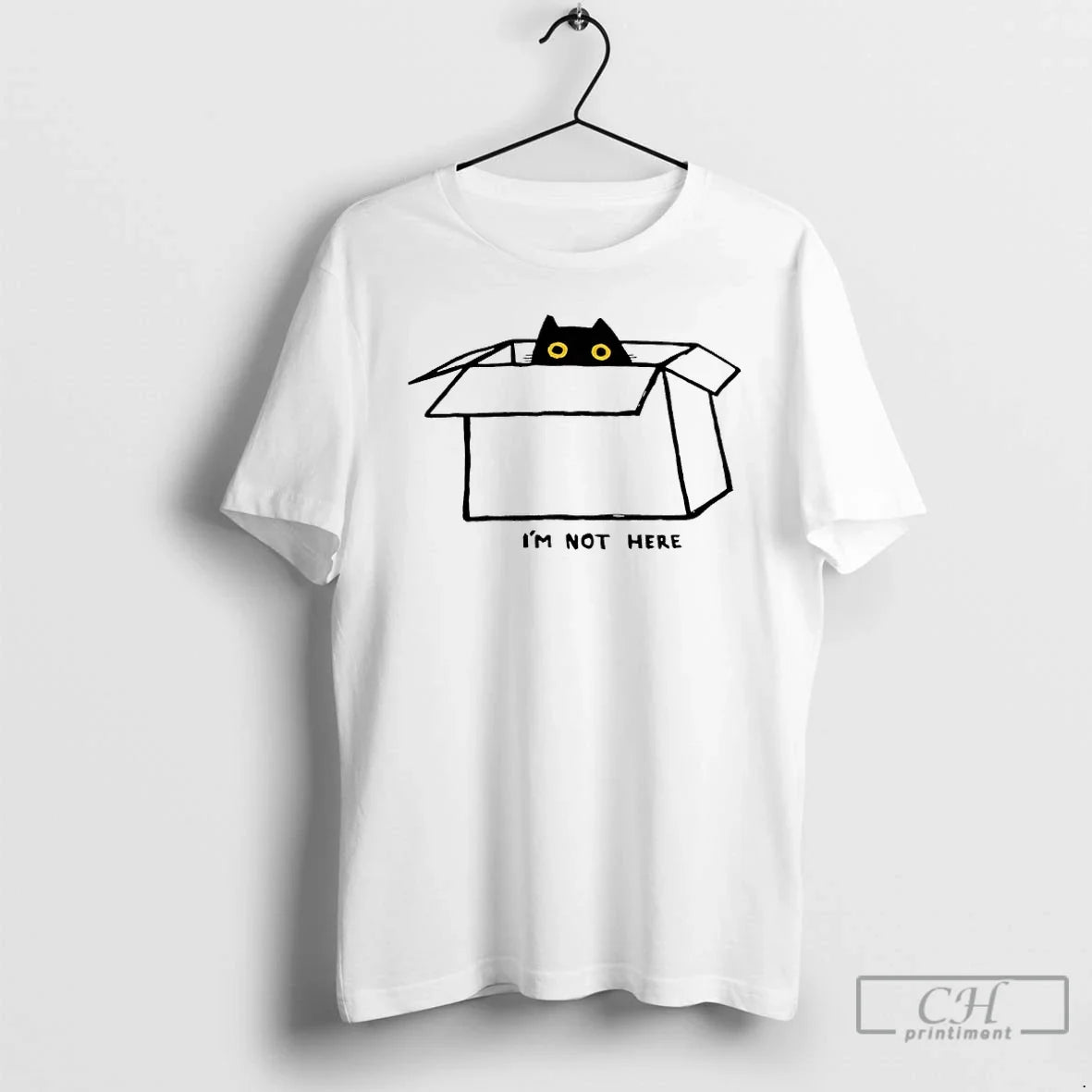 Black Cat Im Not Here T-Shirts, Hoodie, Sweatshirt - T-Shirt, Sweatshirt, Hoodie