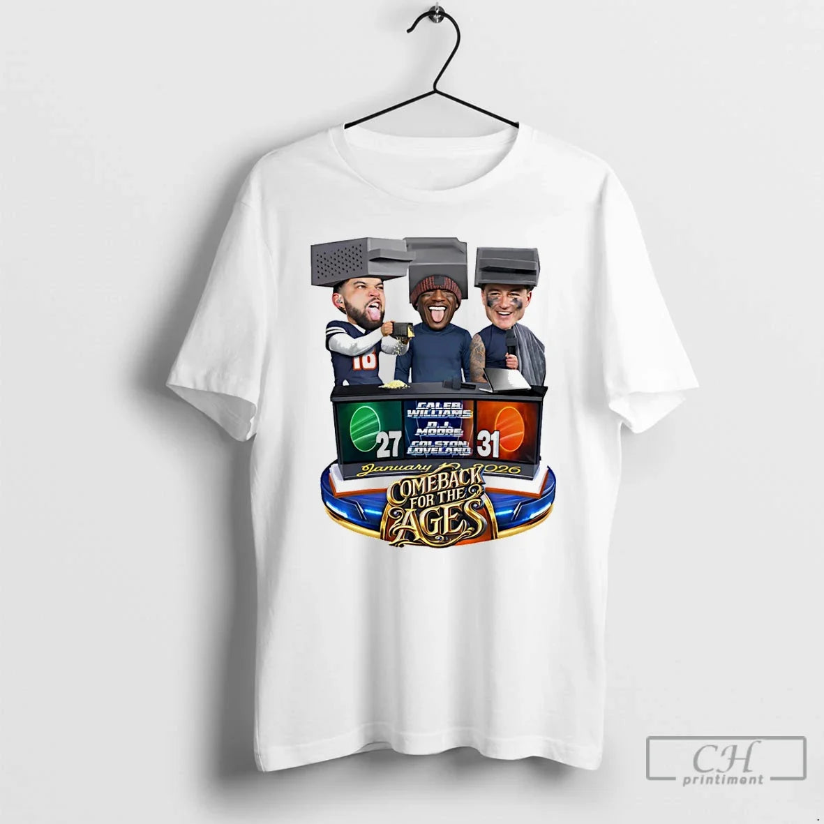 Caleb Williams Colston Loveland Dj Moore Cheese Grater Triple Caricature T-Shirts, Hoodie, Sweatshirt - T-Shirt, Sweatshirt, Hoodie