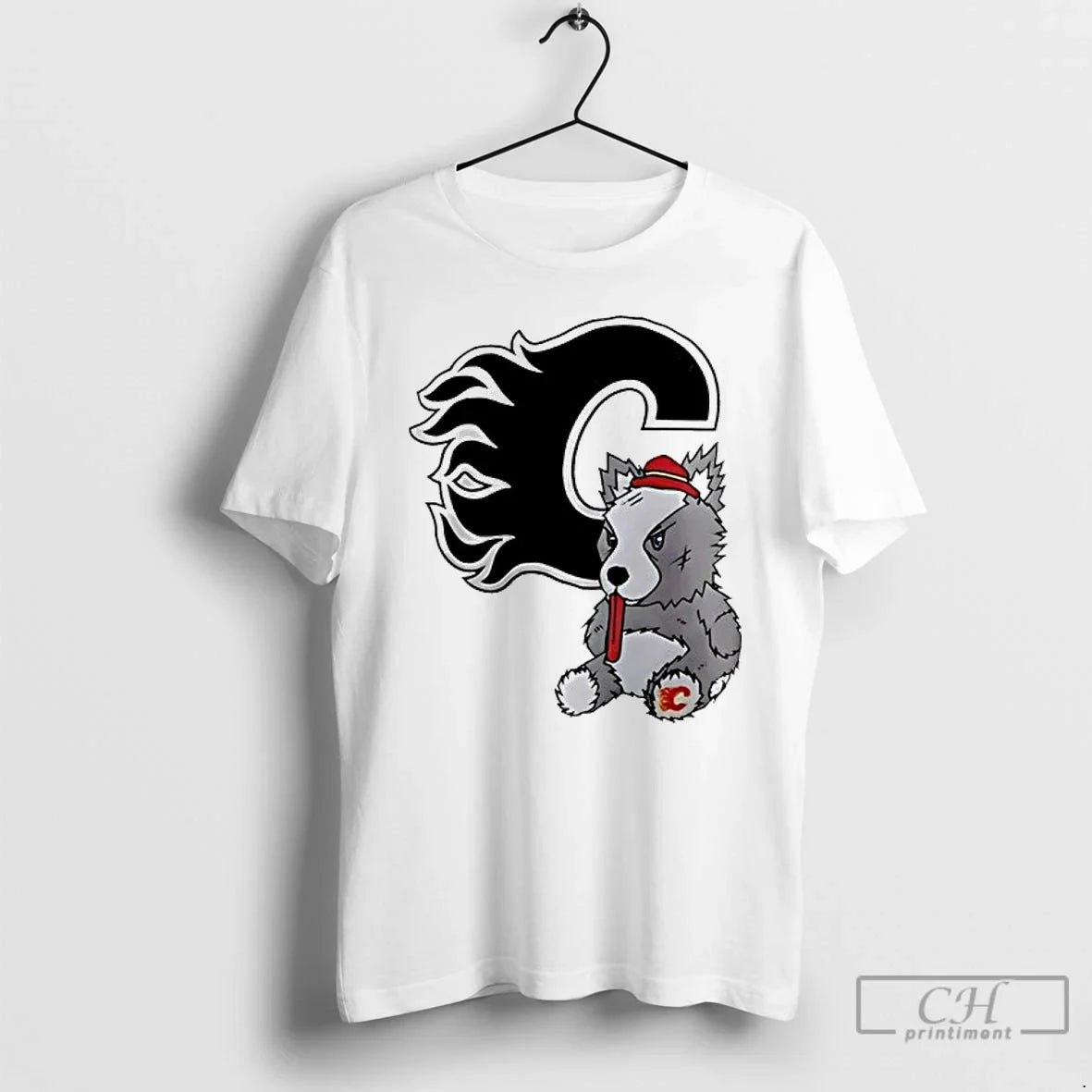 Calgary Flames Harvey Hound Mascot Logo T-Shirts, Hoodie, Sweatshirt - T-Shirt, Sweatshirt, Hoodie