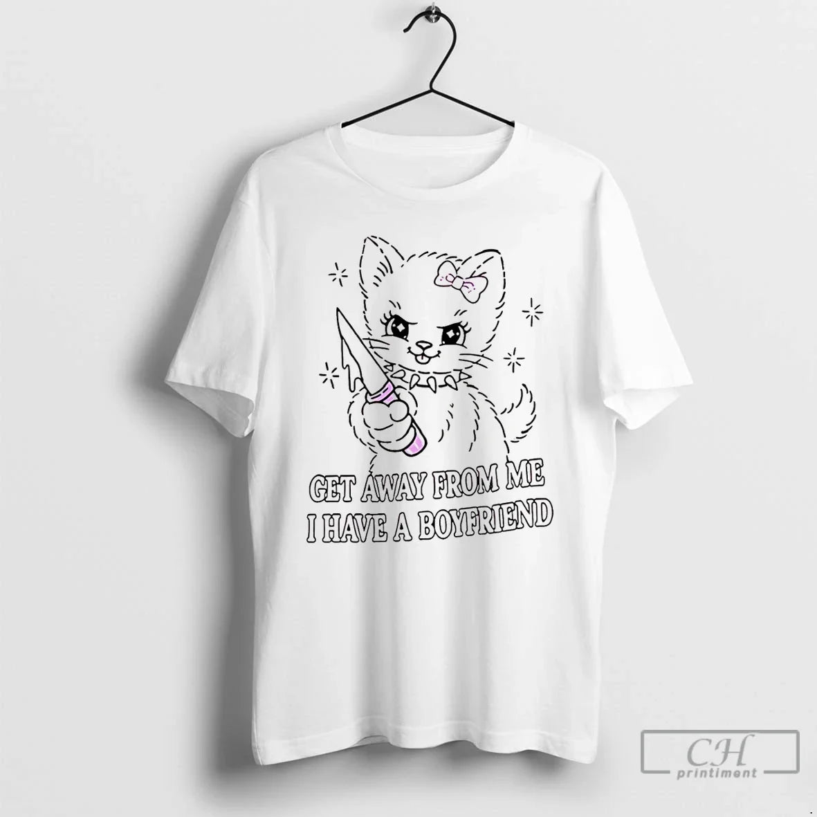 Cat Get Away Me I Have Boyfriend T-Shirts, Hoodie, Sweatshirt - T-Shirt, Sweatshirt, Hoodie
