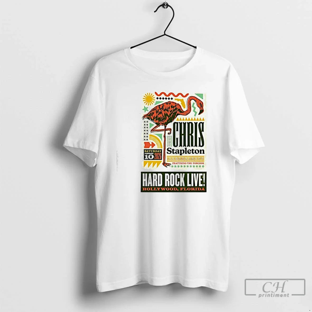 Chris Stapleton 10th January 2026 Hollywood Fl T-Shirts, Hoodie, Sweatshirt - T-Shirt, Sweatshirt, Hoodie
